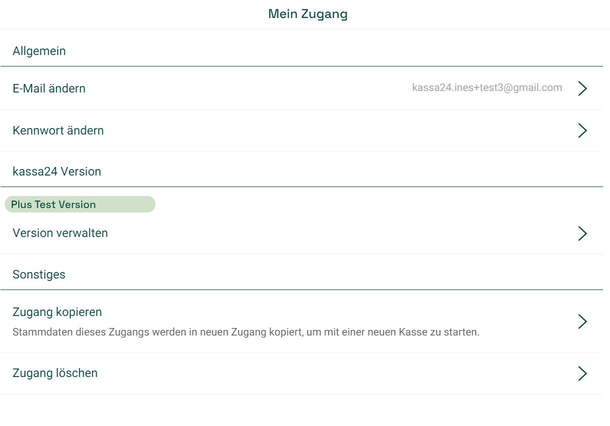 Mein Zugang