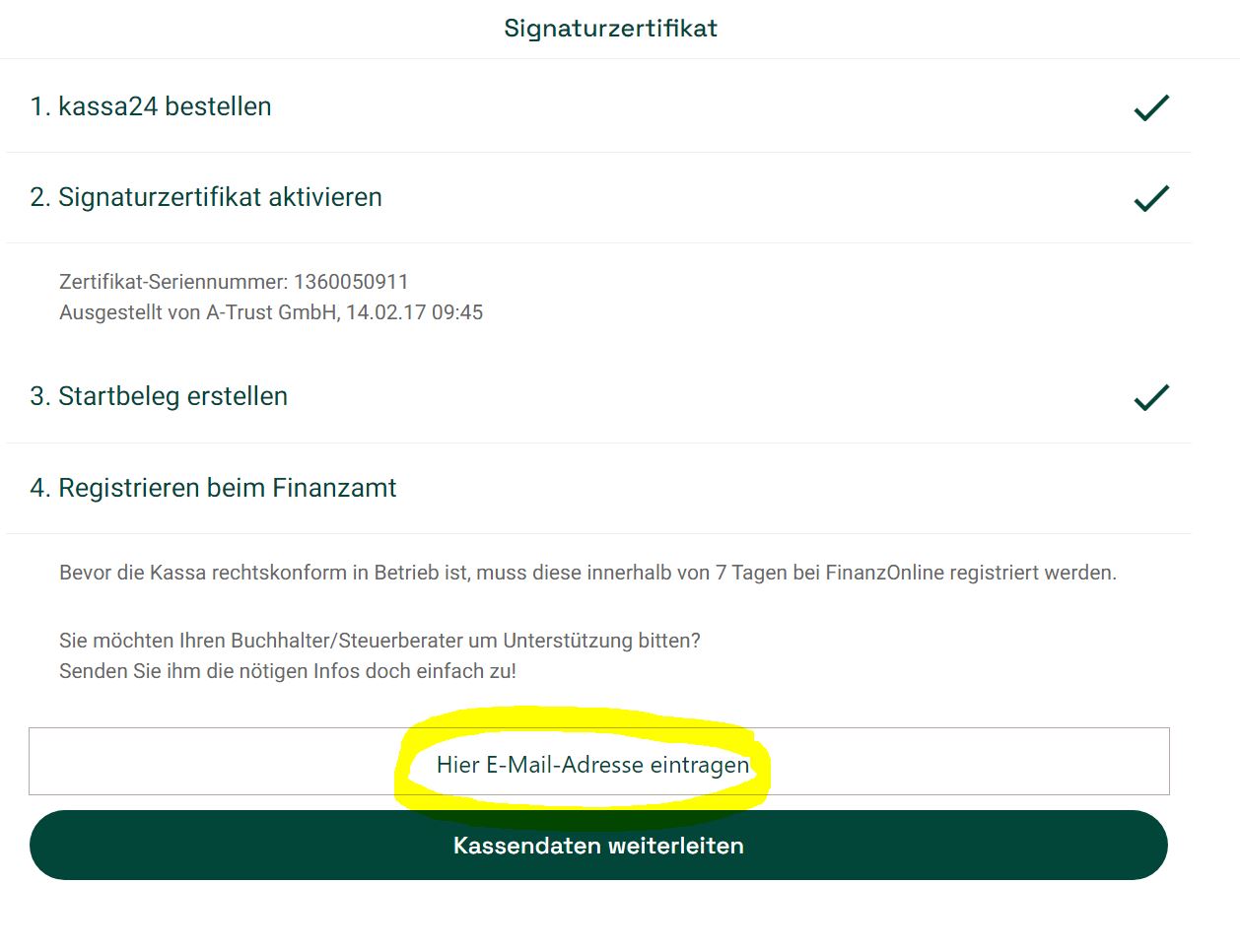 Signaturzertifikat