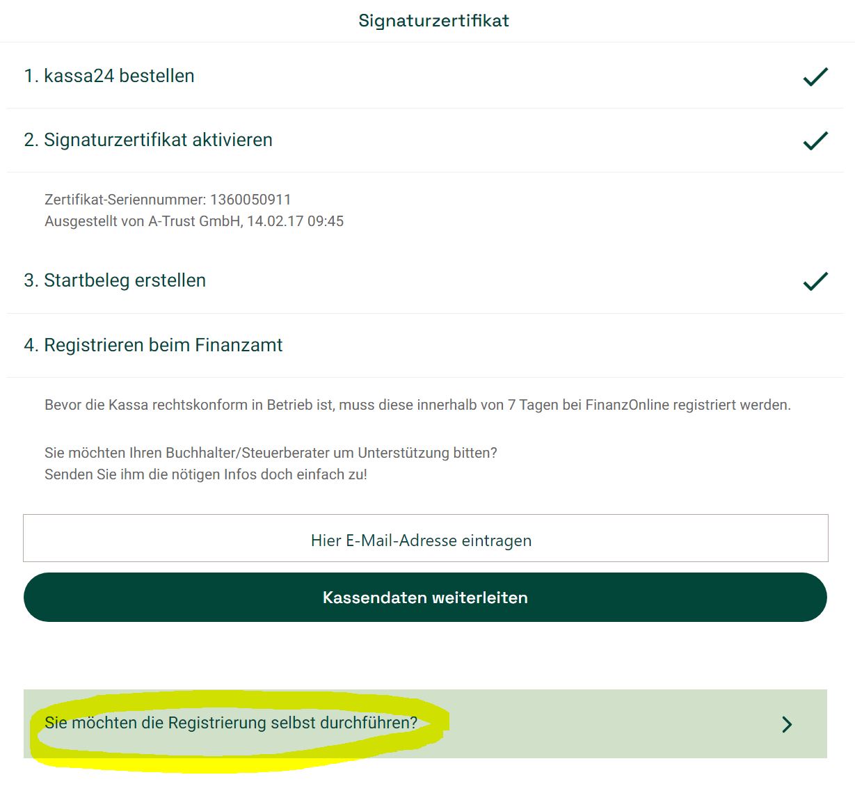 Signaturzertifikat